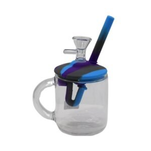 5'' TEA CUP SILICONE GLASS WATER PIPE