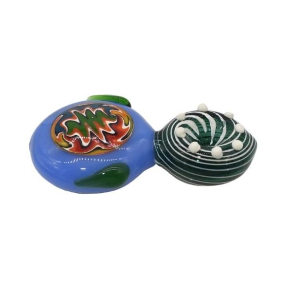 4.5'' COLOR TUBE ROUND BELLY FANCY HAND PIPE