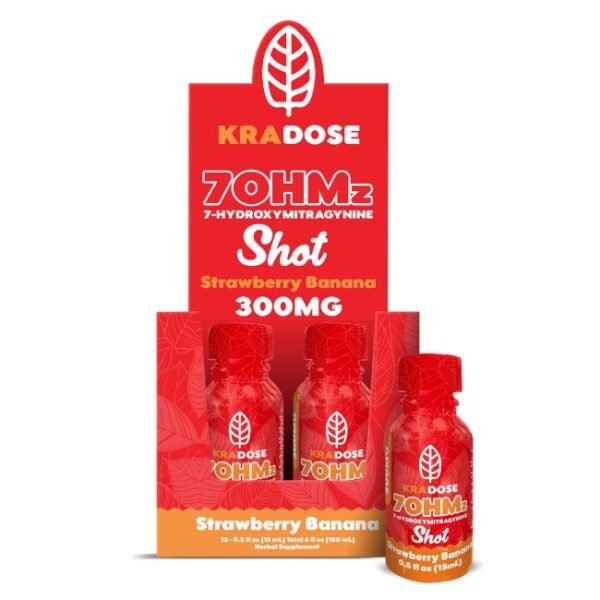 KRADOSE 7OHMZ 7-HYDROXYMITRAGYNINE KRATOM EXTRACT 300MG (15ML) SHOT 12CT/ BOX