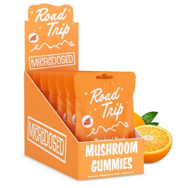 ROAD TRIP MICRODOSED BLEND MUSHROOM GUMMIES 20CT/6PK