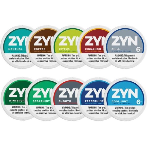 ZYN NIC - 5 CANS / PACK "15 POUCHES PER CAN"