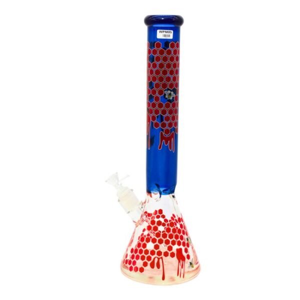 16'' HONEY BEE PRINTED HEAVY DUTY BEAKER WATER PIPE