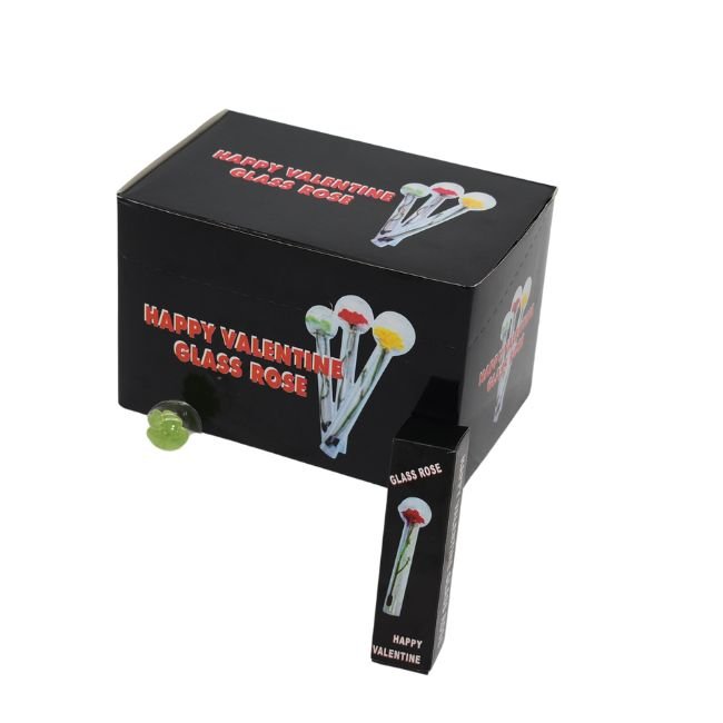 GLASSROSE01 HAPPY VALENTINE