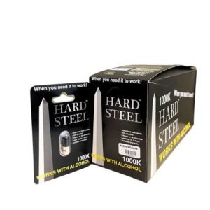 HARD STEEL WORKS WITH ALCOHOL SEXUAL ENHANCEMENT CAPSULE FOR MAN 24CT/ BOX