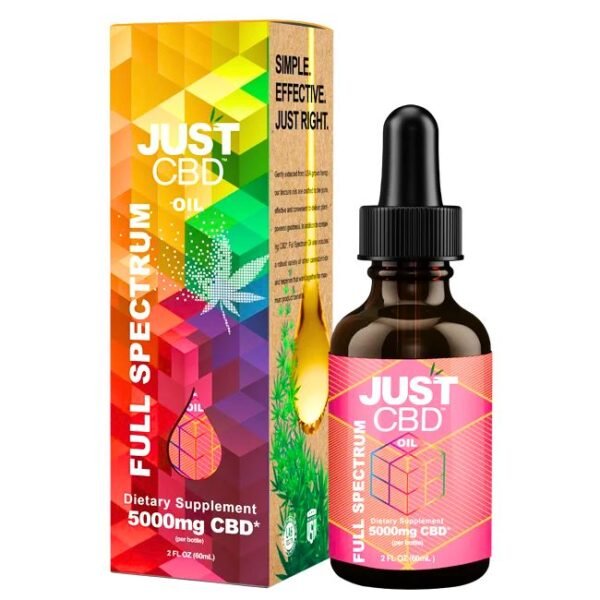 JUST CBD FULL SPECTRUM OIL 5000MG 60ML (2FL.OZ) BOTTLE