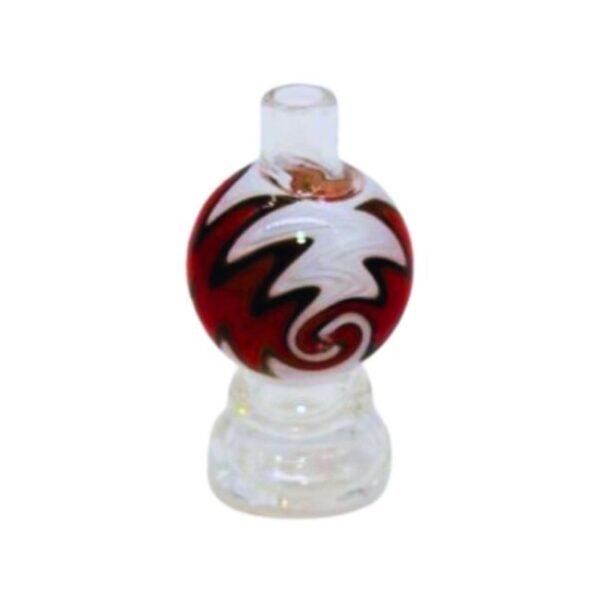 GLASS 3"INCH GLOBE LIME PYREX DESIGN CARB CAP