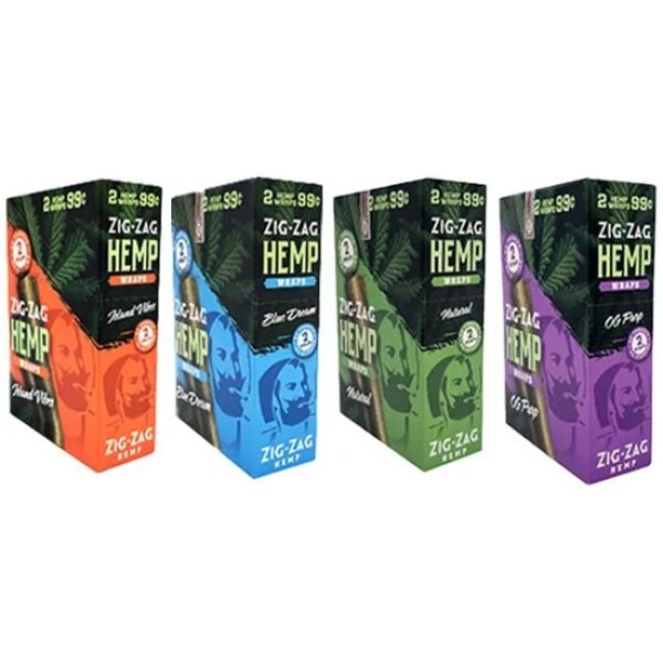 ZIG ZAG HEMP 2PK WRAPS PRE PRICED 0.99 25CT/ BOX