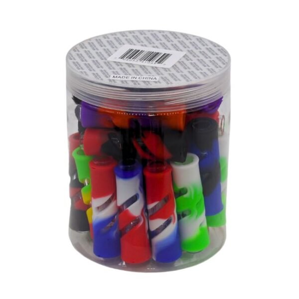 2.5'' GLASS BLUNT WITH SILICONE 30CT/ JAR
