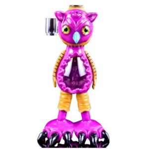 PHOENIXSTAR GLASS 8'' OWL FANCY WATER PIPE