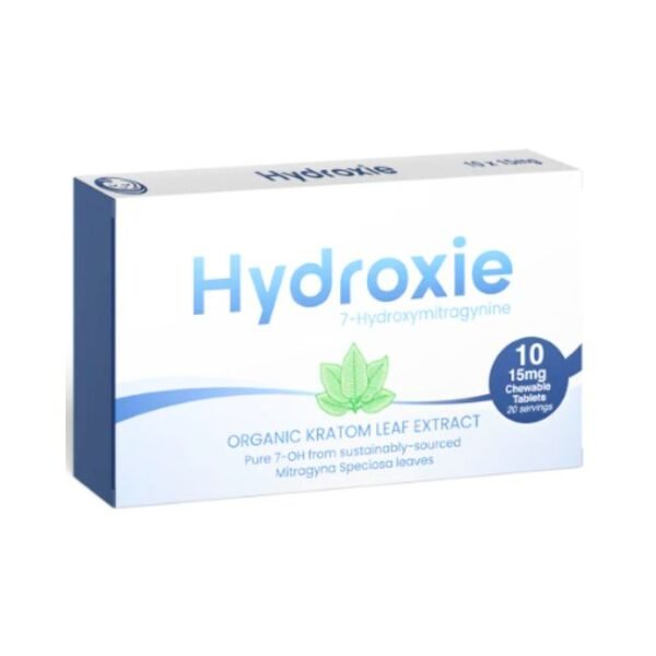 HYDROXIE 7 ORGANIC KRATOM LEAF EXTRACT 15MG CHEWABLE TABLETS 10CT/20PK