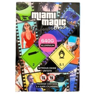 MIAMI MAGIC BY INFUSION (ALUMINIUM) 640G (0.95L) CYLINDER CHARGER 6CT/ BOX