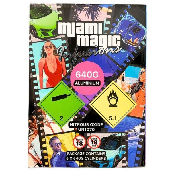 MIAMI MAGIC BY INFUSION (ALUMINIUM) 640G (0.95L) CYLINDER CHARGER 6CT/ BOX