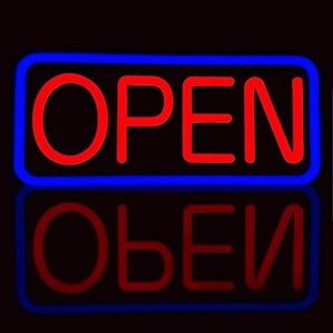 LED NEON SIGN OPEN WITH REMOTE CONTROL (50X25CM)