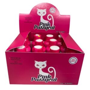 PINK PUSSYCAT MAXIMUM AROUSAL NO HEADACHES SHOT 2FL.OZ BOTTLE 12CT/ BOX