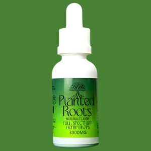 PLANTED ROOT FARMS FULL SPECTRUM 3000MG HEMP DROPS TINCTURE 30ML BOTTLE