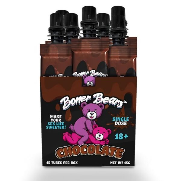 BONER BEARS SEXUAL ENHANCEMENT CHOCOLATE 15 TUBES PER BOX