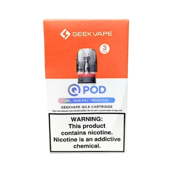 GEEKVAPE Q POD 3ML REPLACEMENT CARTRIDGE 3PK/ BOX