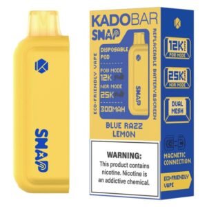KADO BAR SNAP 5% DISPOSABLE POD (90ML) POW. MODE - 12K & NORM. MODE - 25K PUFFS 5CT/ BOX