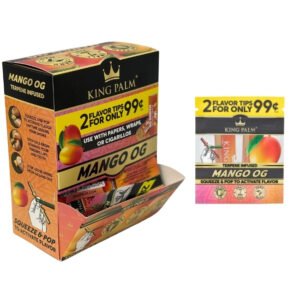 KING PALM 2 FLAVOR FOR (0.99C) FILTER 7MM TIPS 50CT PER DISPENSER