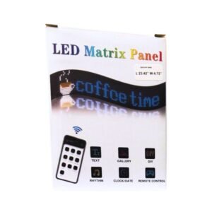 LED STRIP SIGN MATRIX PANEL WITH REMOTE CONTROL (L 23.42'' W 4.72'')