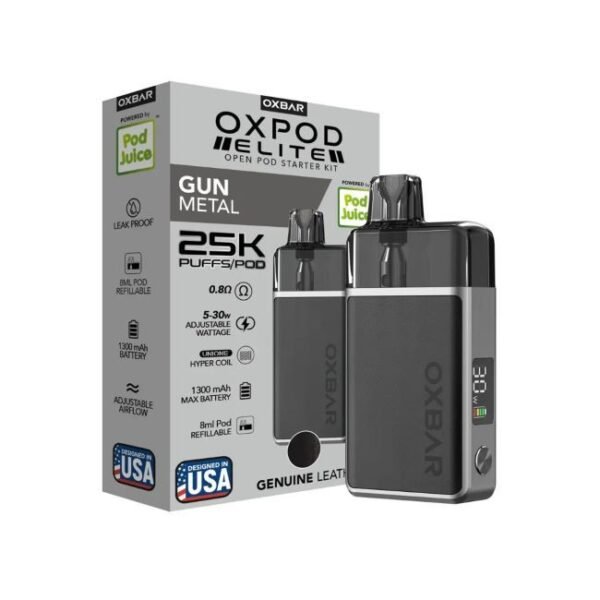 OXBAR OXPOD ELITE BY POD JUICE 1300mAH POD SYSTEM STARTER KIT 5CT/ BOX