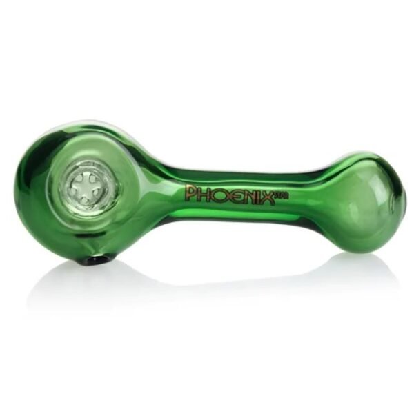 PHOENIX GLASS 4" HOLE DESIGN HAND PIPE