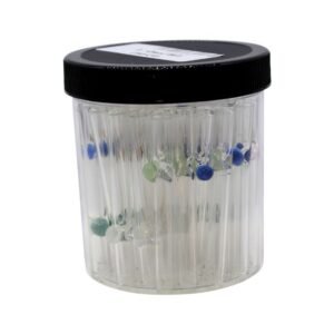 3'' CLEAR GLASS CHILLUM WITH ROLL STOP 50CT/ JAR