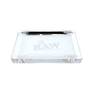 RAW CRYSTAL GLASS ROLLING TRAY