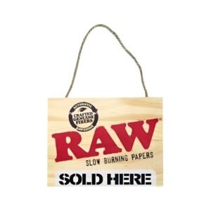 RAW WOOD SIGN PAINTED SOLD HERE