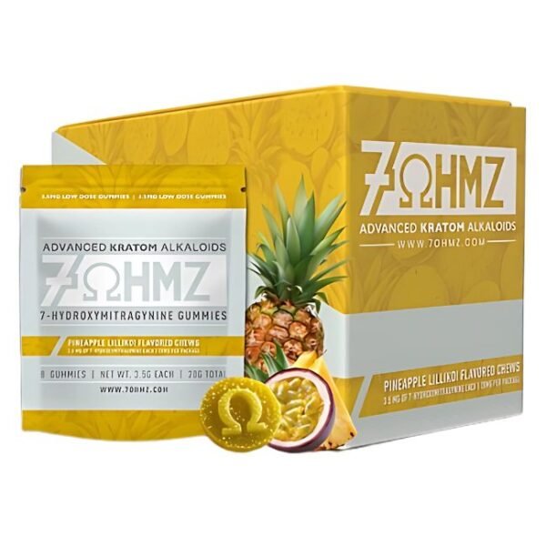 7 OHMZ HYDROXY ADVANCED KRATOM ALKALOIDS 28MG PER BAG GUMMIES 10CT/ BOX