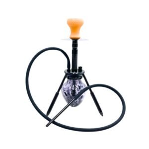 AADHI MODEL COZY 3 LEGGED ALUMINIUM SHAFT-HAND BLOWN GLASS (29.5'') HOOKAH KIT SET