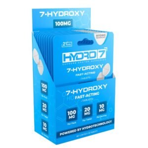 HYDRO 7-HYDROXY SUPREME KRATOM ALKALOID 20MG PER TABLET 5CT/10PK
