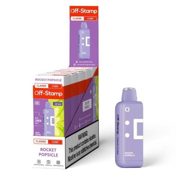 OFF STAMP CLASSIC CUBE BY LOST MARY 5% DISPOSABLE REFILL POD (90ML) 25K PUFFS 5CT/ BOX