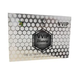 VVIP PREMIUM PLATINUM SILVER THE ULTIMATE POWER SOURCE 20GM HONEY 12 SACHETS PER BOX