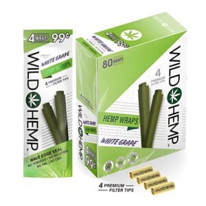 WILD HEMP PREMIUM HEMP WRAPS 20POUCHES / BOX