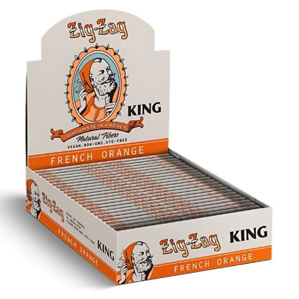 ZIG ZAG BRAUNSTEIN FRERES VINTAGE SERIES NATURAL GUM ROLLING PAPER 24CT/ BOX
