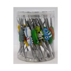 SILICONE DABBER TOOL ASSORTED DESIGN 30CT/ JAR