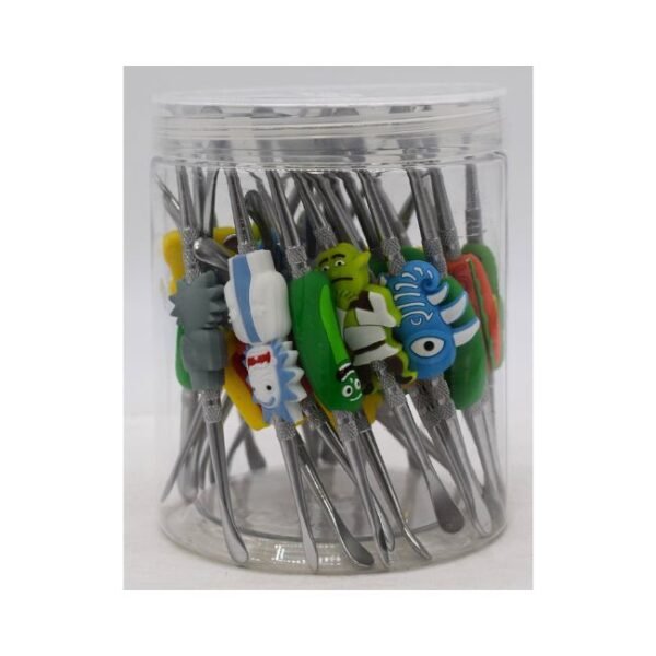 SILICONE DABBER TOOL ASSORTED DESIGN 30CT/ JAR