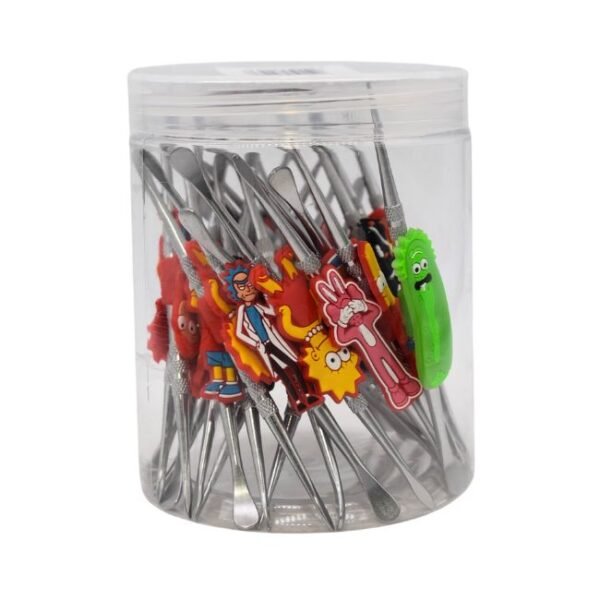 SILICONE DABBER TOOL ASSORTED CHARACTER 30CT/ JAR