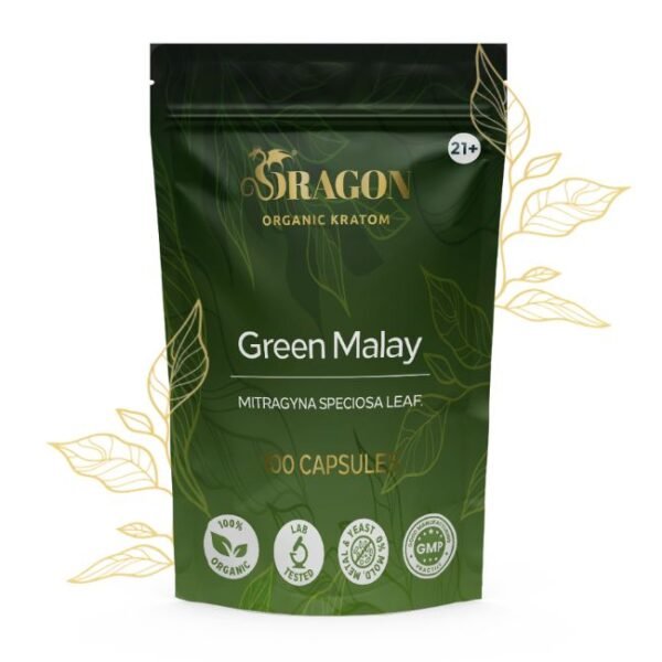 DRAGON ORGANIC KRATOM 100CT/ CAPSULES BAG