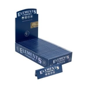 ELEMENTS PHANTOM 1-1/4 SIZE ROLLING PAPER 25CT/ BOX