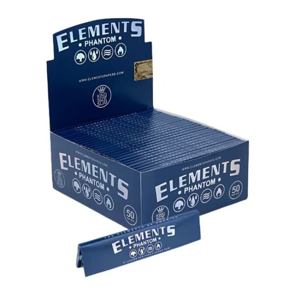 ELEMENTS PHANTOM KING SIZE SLIM ROLLING PAPER 50CT/ BOX