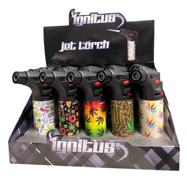 IGNITUS JET GUN TORCH LIGHTER 15CT DISPLAY