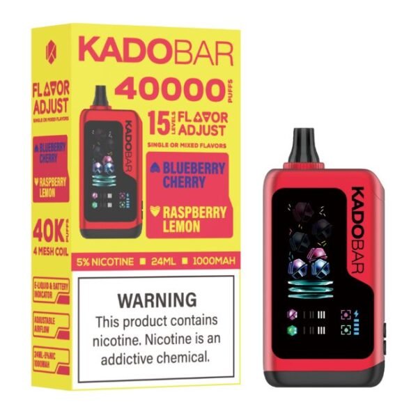 KADO BAR FLAVOR ADJUST 5% DISPOSABLE (120ML) 40K PUFFS 5CT/ BOX