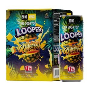 LOOPER HEMP DRIVED D9 SODA POP DRINK 50MG (12OZ 355ML/ CAN) 4CT/ BOX