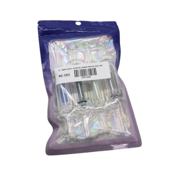 5" GLASS PERC SHOWER DESIGN GLASS NECTOR COLLECTOR