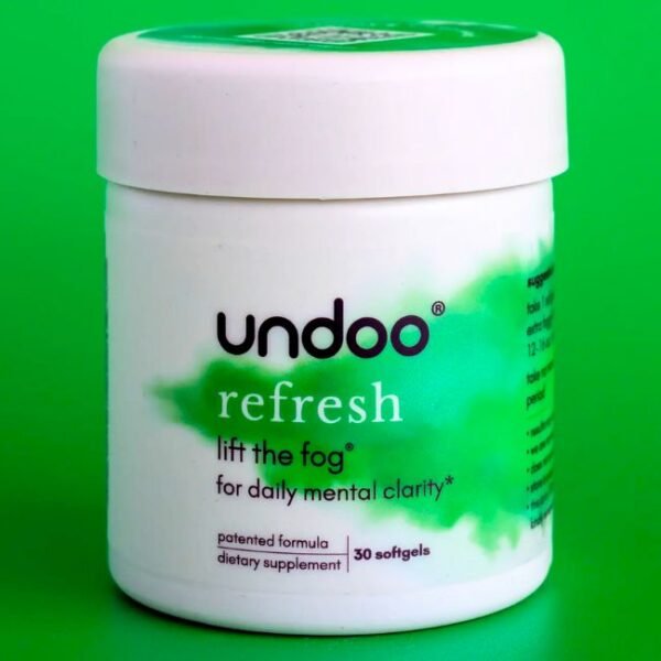 UNDOO REFRESH FOR DAILY MENTAL CLARITY DIETARY SUPPLEMENT SOFTGELS 30CT/ JAR