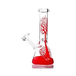 14'' RED TREE COLOR FULL FANCY WATER PIPE