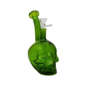 7" THE PHANTOM SKULL DESIGN GLASS WATER PIPE