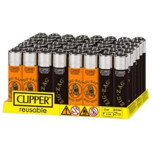 CLIPPER CLASSIC LARGE LIGHTERS (ZIG ZAG COLLECTION) 48CT/ DISPLAY